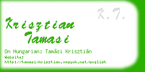 krisztian tamasi business card